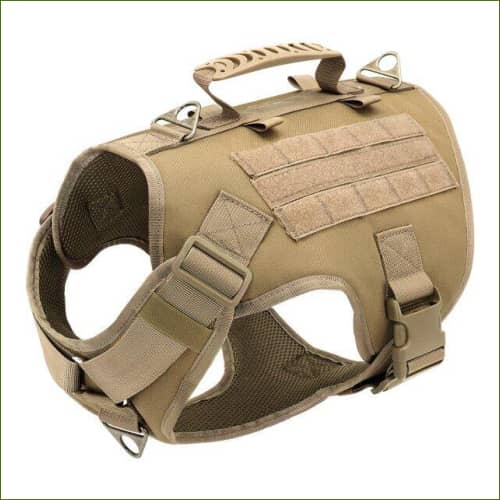 Harnais Militaire Pour Moyen Ou Gros Chien-Ergonomique-En Nylon Vert Armée / Small