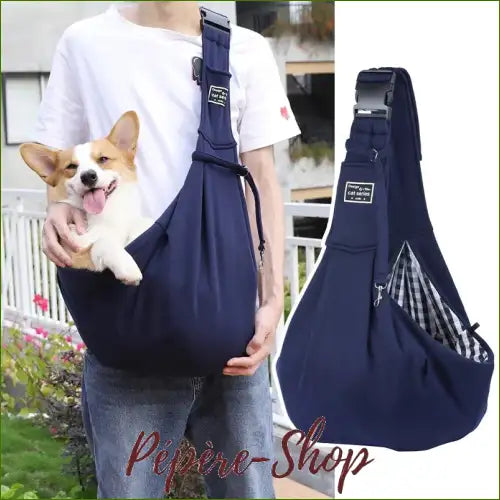 Sac Ventral À Bandoulière Confortable Pour Petit Chien En Coton