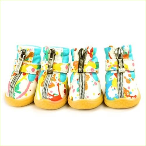 bottes Pour Petit Chien Blanc / L (4)