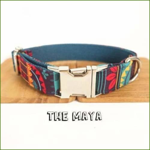 Collier Luxe Pour Chien Design Coloré Et Inédit The Maya / S Collier Nylon