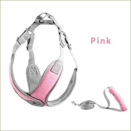 Harnais pour teckel COMFORT X ajustable et confortable - Ensemble rose / M-PEPERE SHOP