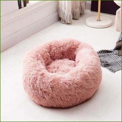 Coussin apaisant pour chien - douillet et anti stress - rose