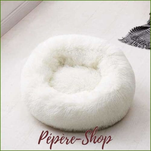 Coussin apaisant pour chien - douillet et anti stress - blanc