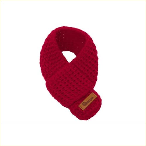 Echarpe Pour Chien En Laine Rouge Rouge / M