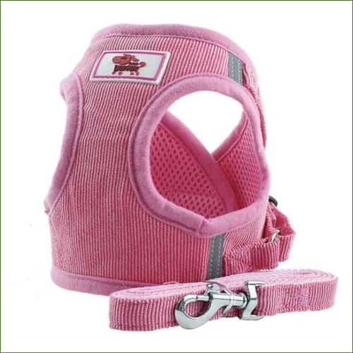 Harnais pour chihuahua - modèle gilet avec laisse - pink / XL-PEPERE SHOP