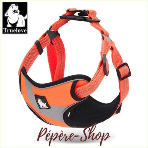Harnais Facile à mettre - pour chien stressé - orange / L-55-92cm-Chest-PEPERE SHOP