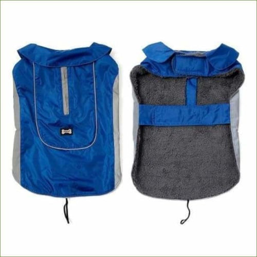 Manteau moyenne et grande taille pour chien bleu / XS