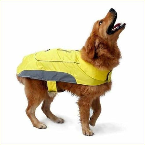 Manteau moyenne et grande taille pour chien jaune/ XS