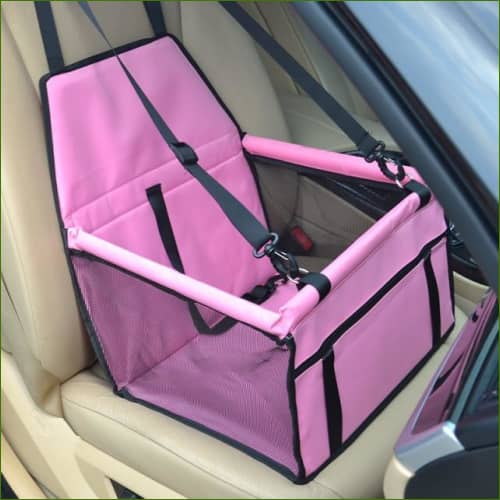 Panier De Transport Chien En Voiture Rose / 40X30X25Cm
