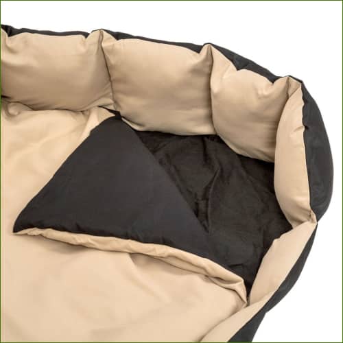 Panier pour labrador - confortable, avec coussin et tapis - vue intérieur blanc