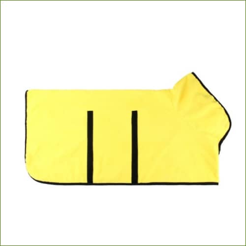 Peignoir De Bain Pour Chien En Microfibre Jaune / L