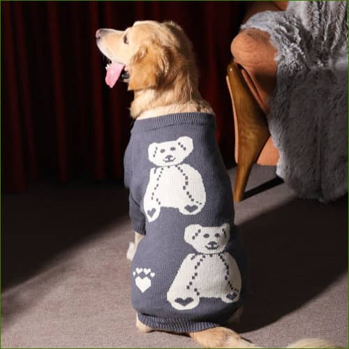 Pull Grand Chien En Laine 5Xl