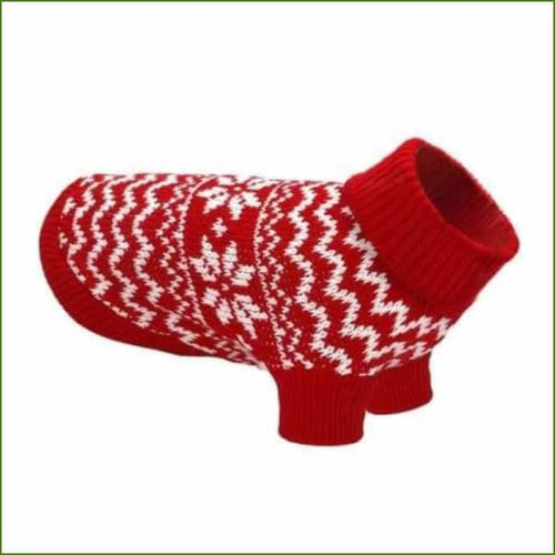 Pull pour chat col roulé, chaud et confortable - Red / L-PEPERE SHOP