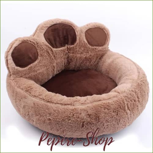 Pouf Pour Chat En Peluche Chaud Et Douillet Forme De Patte