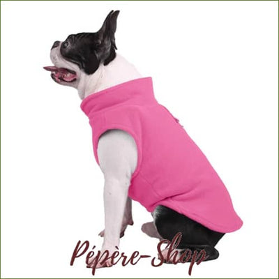 Pull Polaire Pour Chien Avec Attache Bleu Ou Rose Rose / S