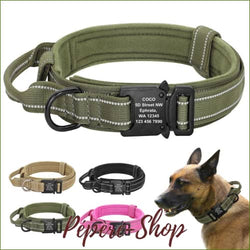 Collier Militaire Avec Gravure Laser Pour Gros Chien