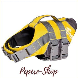 Gilet de sauvetage pour chien - modèle haut de gamme - yellow / l-PEPERE SHOP