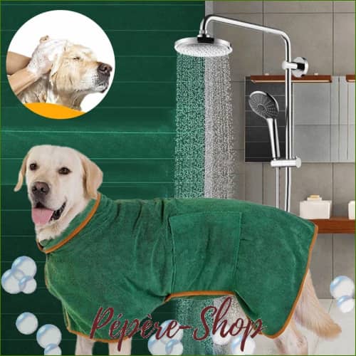 Peignoir De Bain Pour Chien En Microfibre